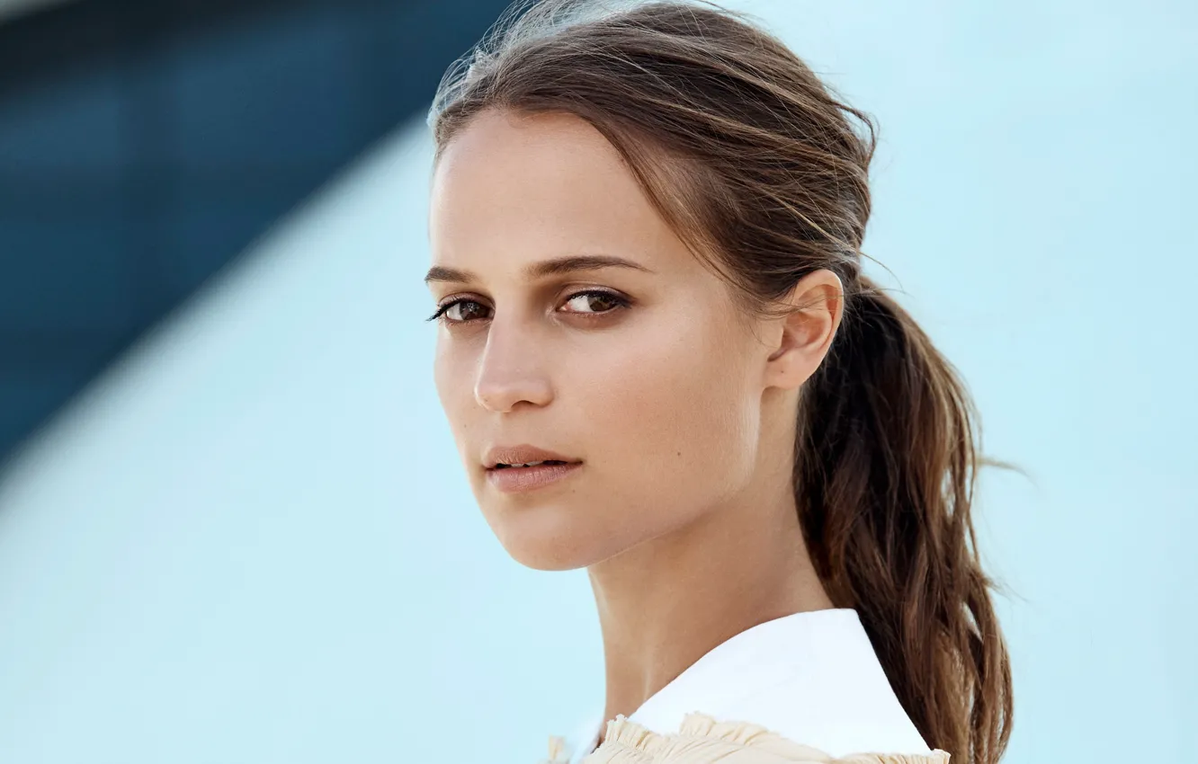 Photo wallpaper portrait, actress, brown hair, Marie Claire, 2016, Alicia Vikander, Alicia Vikander, Nick Hudson