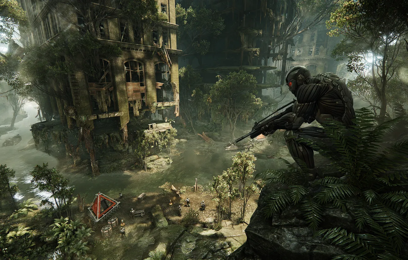 Photo wallpaper the city, Apocalypse, people, Crysis 3