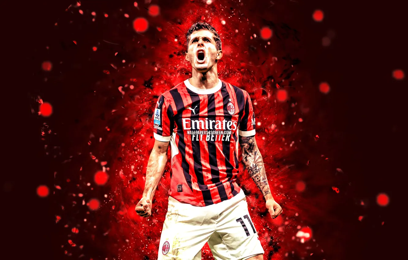Photo wallpaper soccer, ac milan, American, Milan, Christian Pulisic, Pulisic