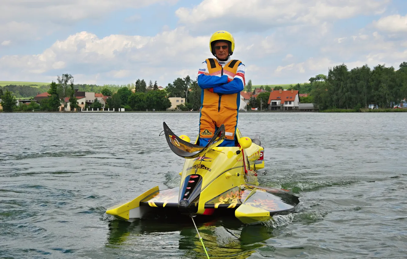 Photo wallpaper race, boat, speed