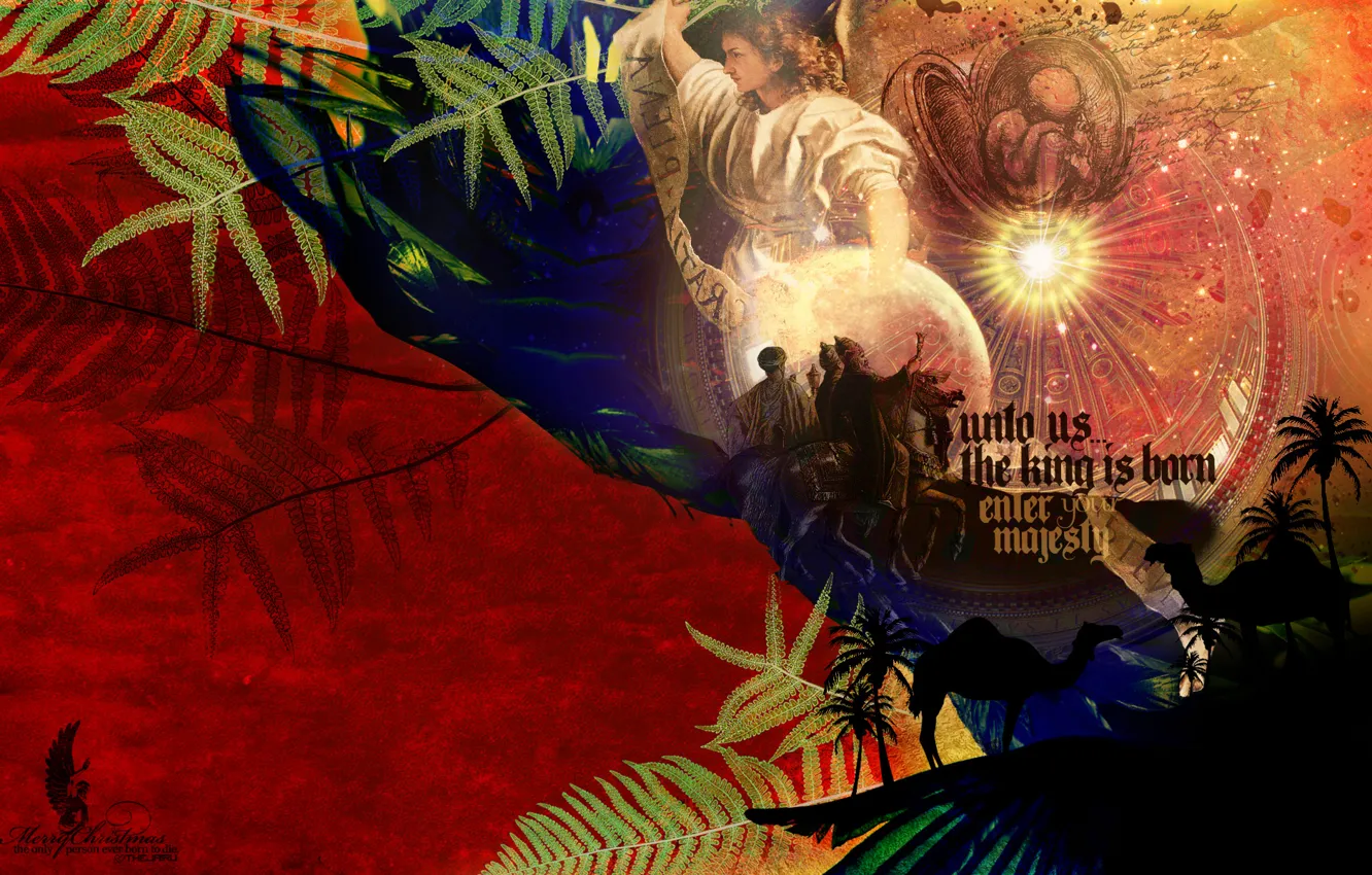 Photo wallpaper abstraction, creative, the inscription, majesty