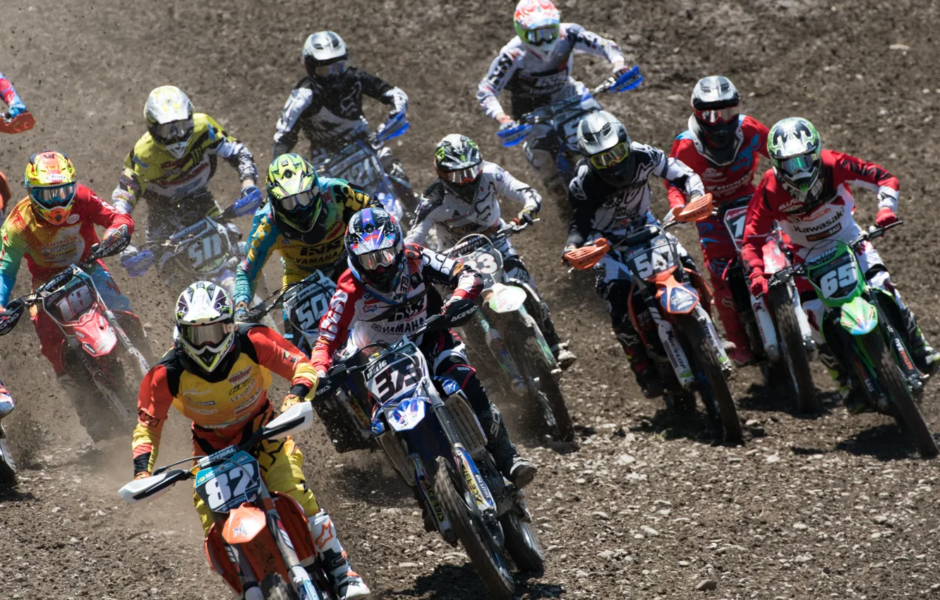 Photo wallpaper race, sport, track, Motocross