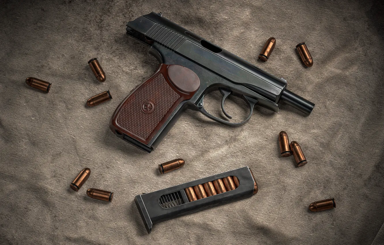 Photo wallpaper USSR, the Makarov pistol