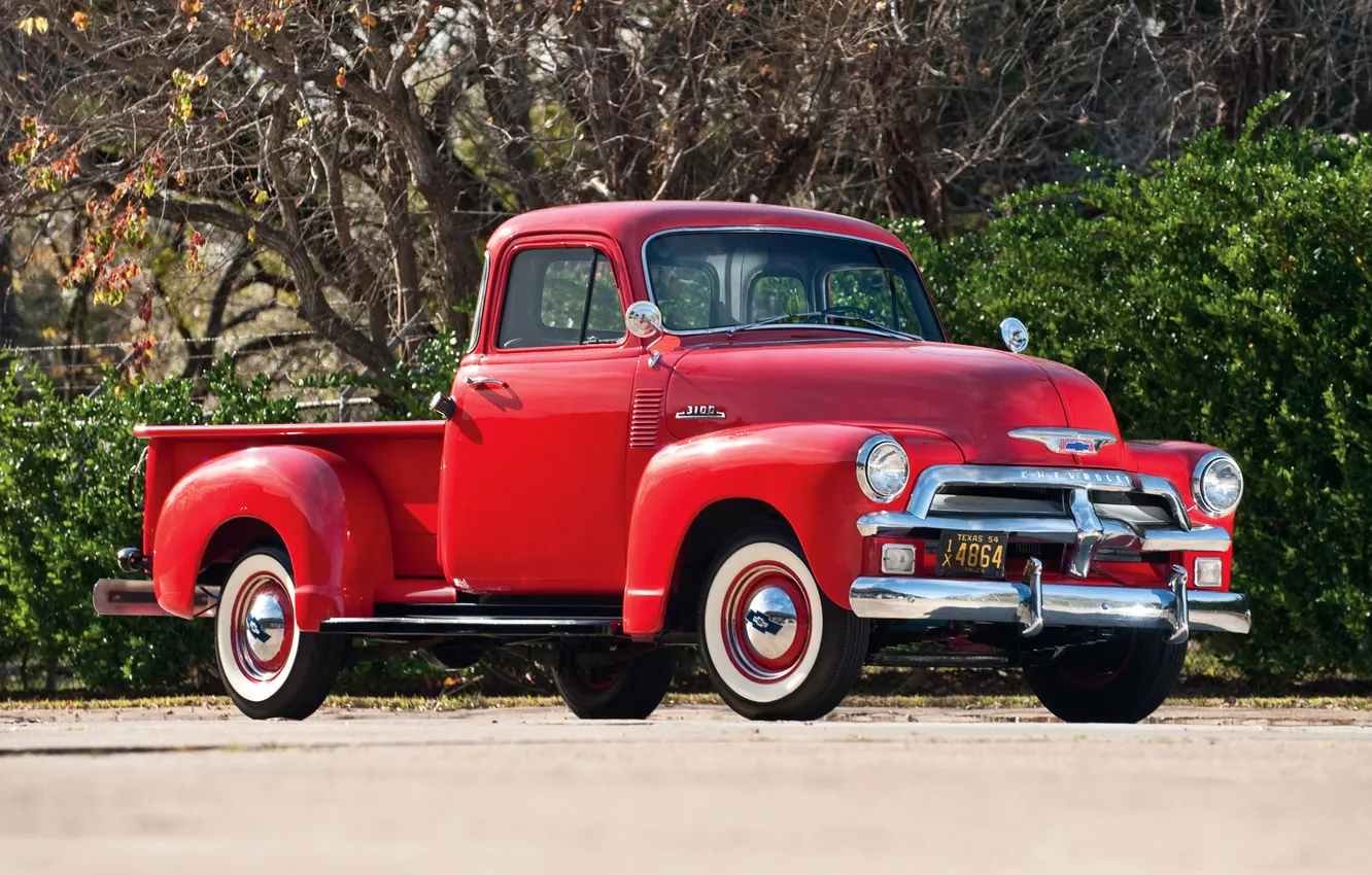 Photo wallpaper auto, retro, Wallpaper, Chevrolet, Truck, Chevrolet, 1954, wallpapers