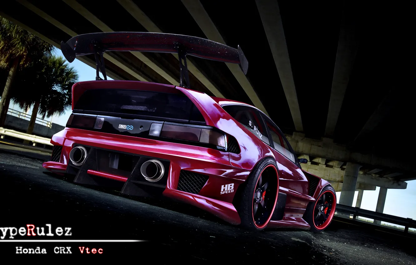 Photo wallpaper tuning, Honda, CRX, VTEC