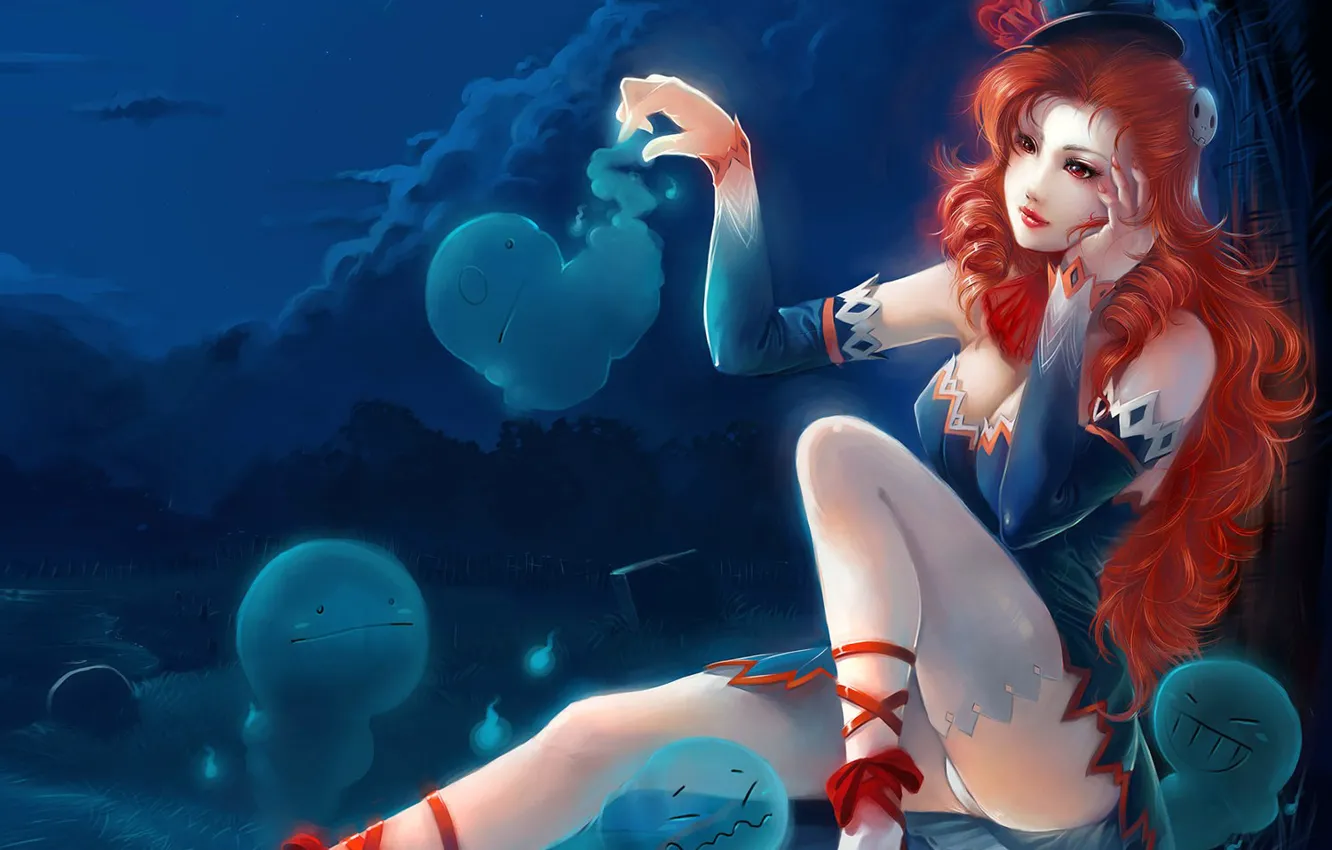 Photo wallpaper tale, Ghost, girl