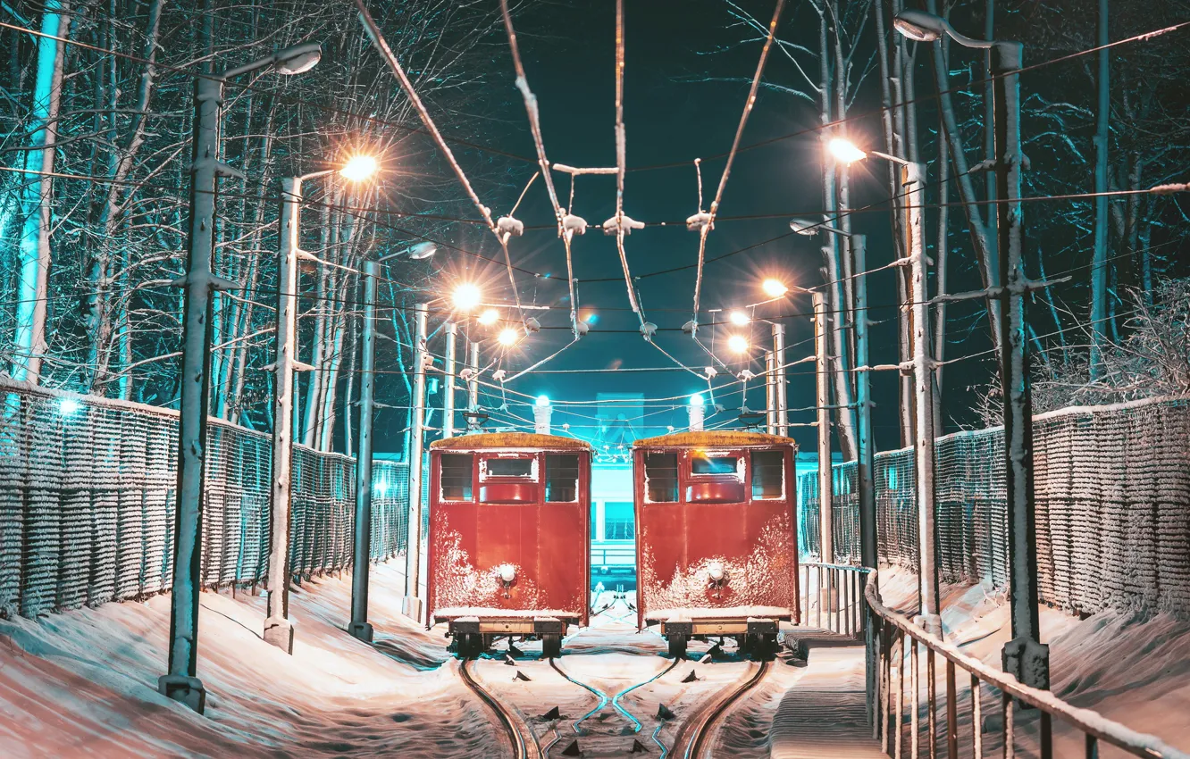 Photo wallpaper Lithuania, Kaunas, Funicular