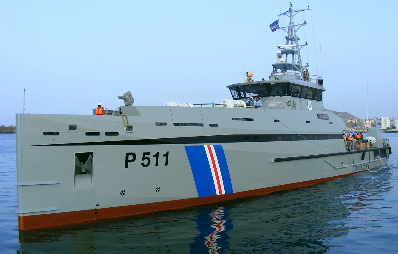 Photo wallpaper patrol ship, Guardiao, Cape Verde