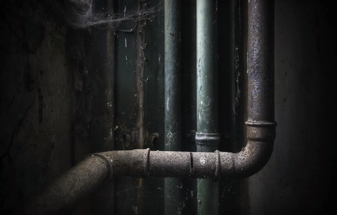 Photo wallpaper pipe, background, wall