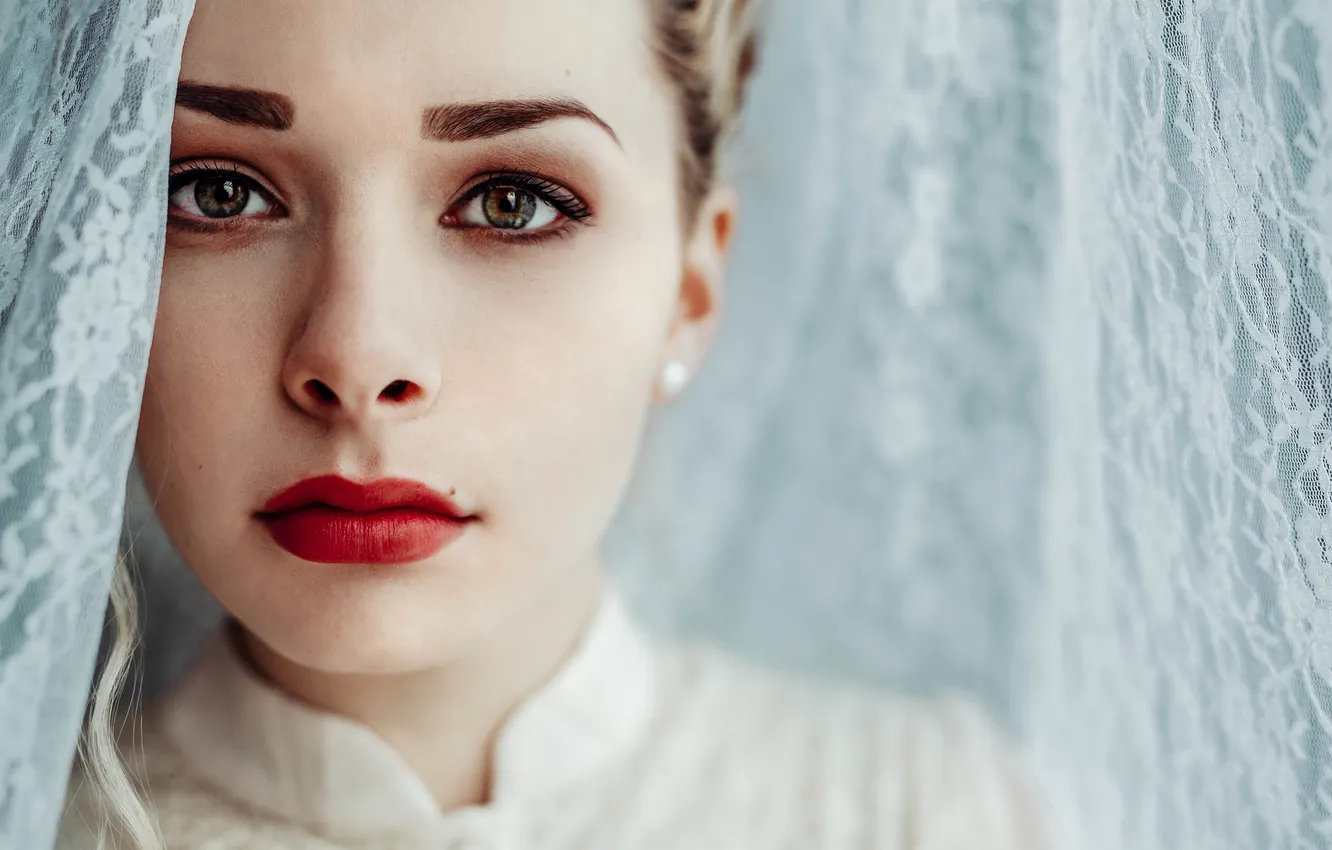 Photo wallpaper girl, face, portrait