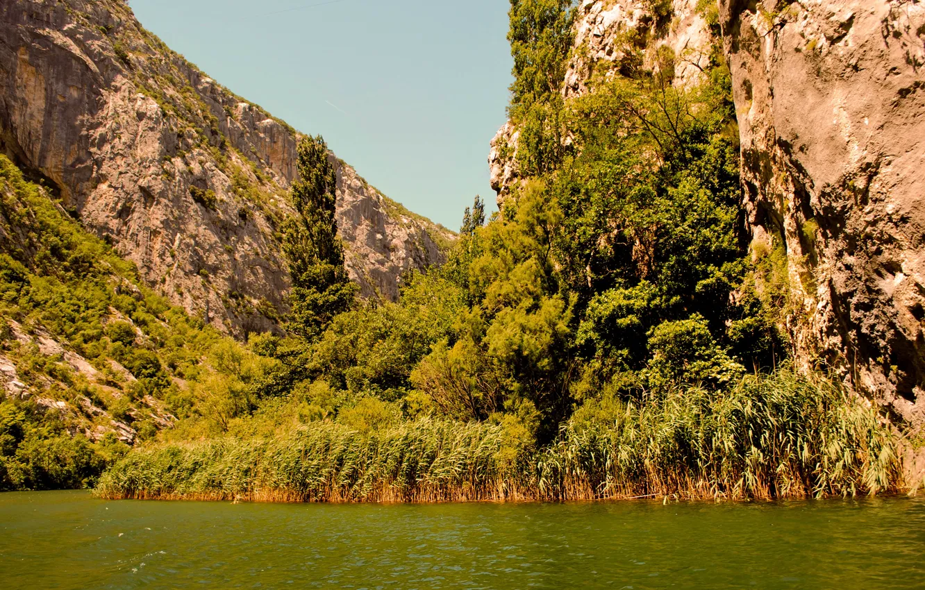Photo wallpaper river, river, Croatia, Croatia, Cetina, Cetina