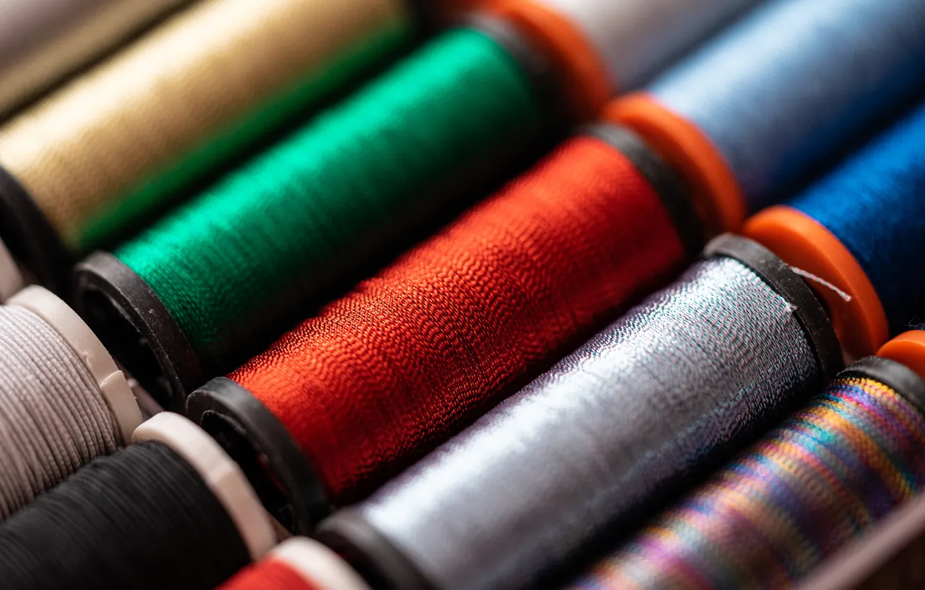 Photo wallpaper colors, red, threads