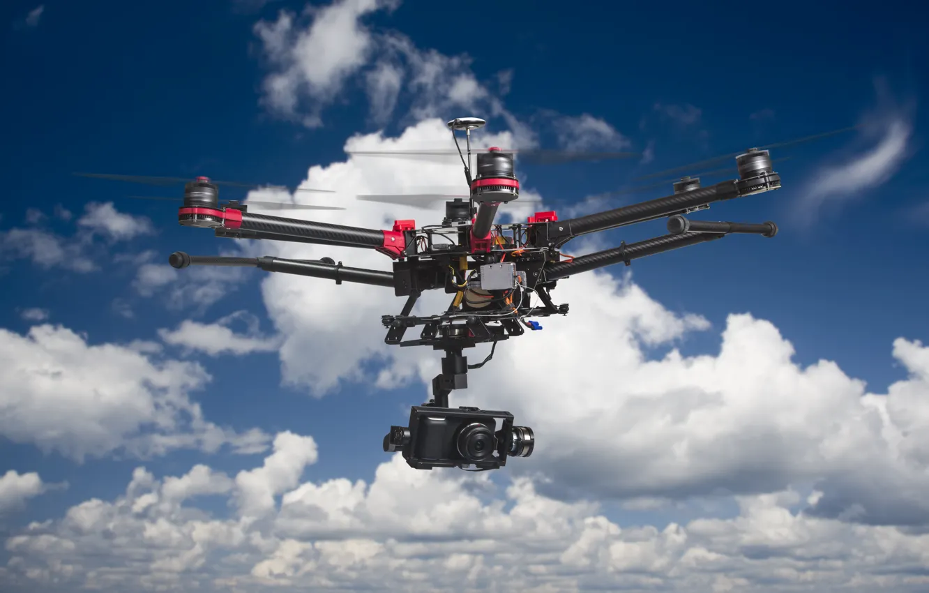 Photo wallpaper camera, drone, unmanned, camcorder