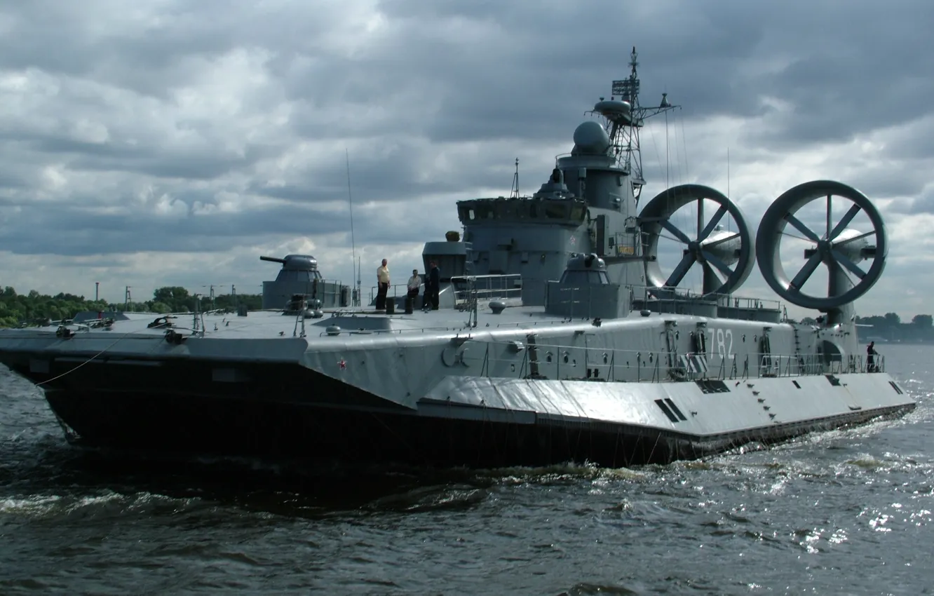 Photo wallpaper powerful, Hovercraft, Russian Navy, Russian power, Zubr-class LCAC, Zubr-class, mordovia
