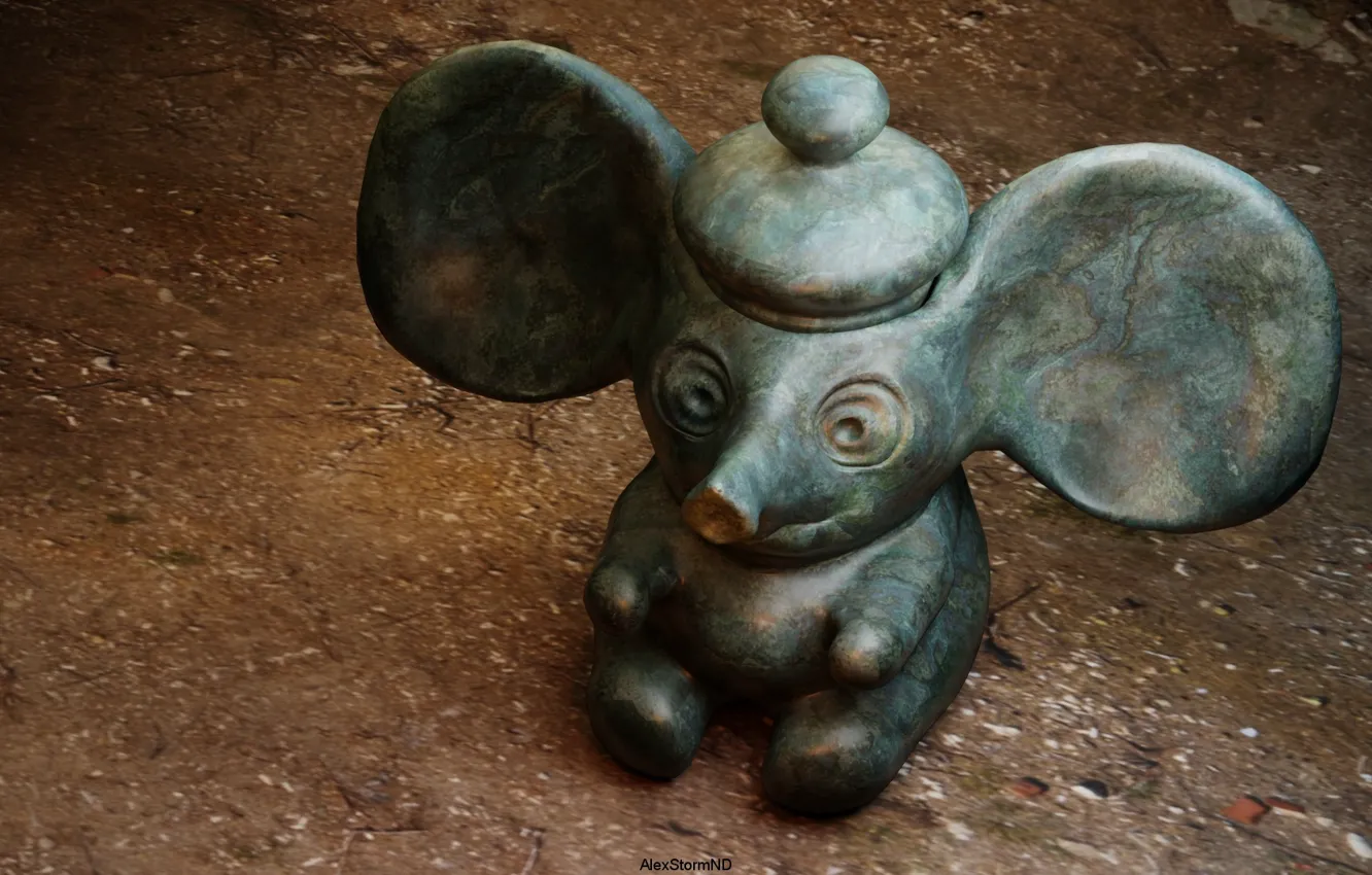 Photo wallpaper pot, elephant, Jung, AlexStormND