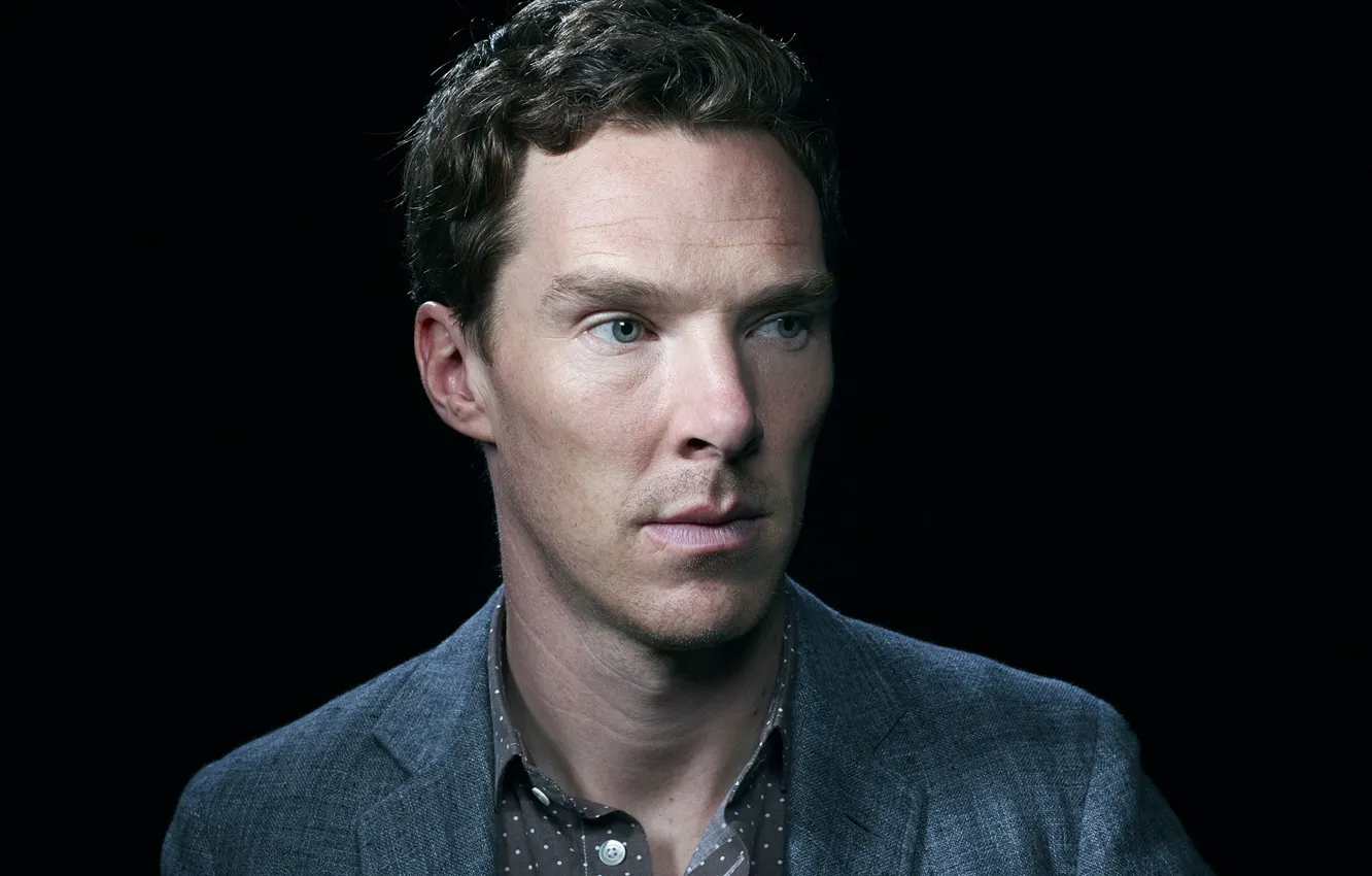 Photo wallpaper look, portrait, male, jacket, Benedict Cumberbatch