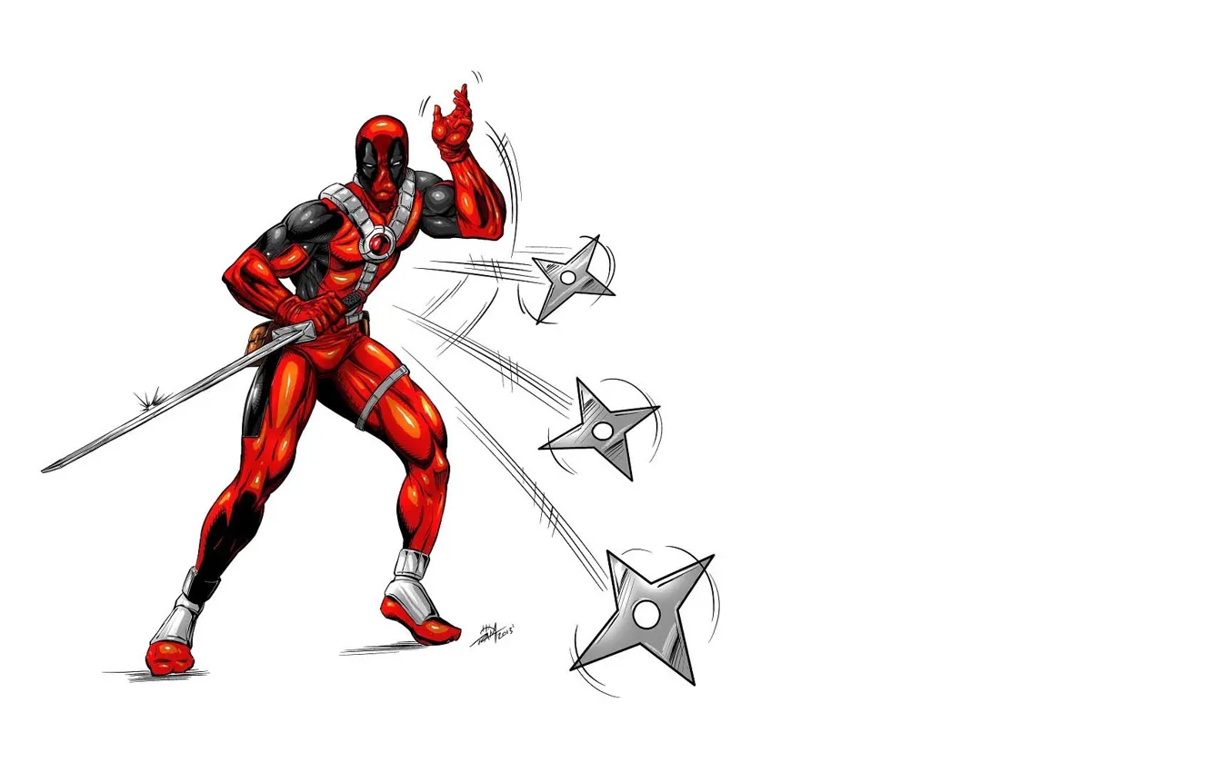 Photo wallpaper Deadpool, Marvel, Deadpool, Wade Wilson, Marvel, Wade Wilson