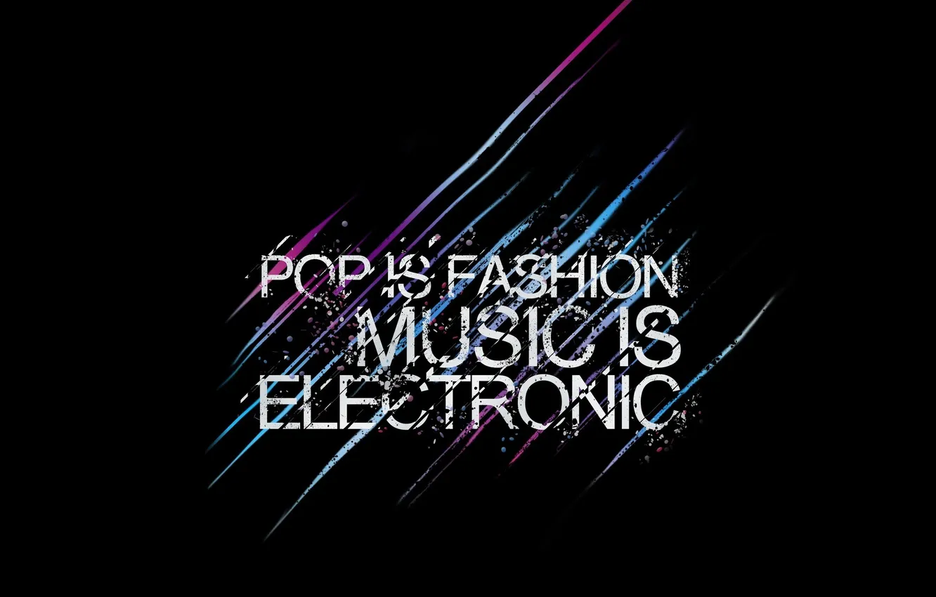 Photo wallpaper music, power, electro