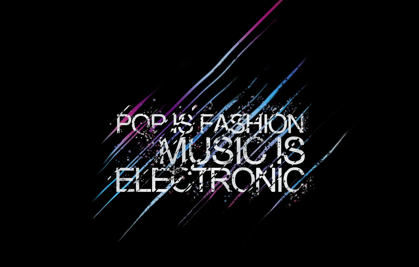 Photo wallpaper Music, power, electro