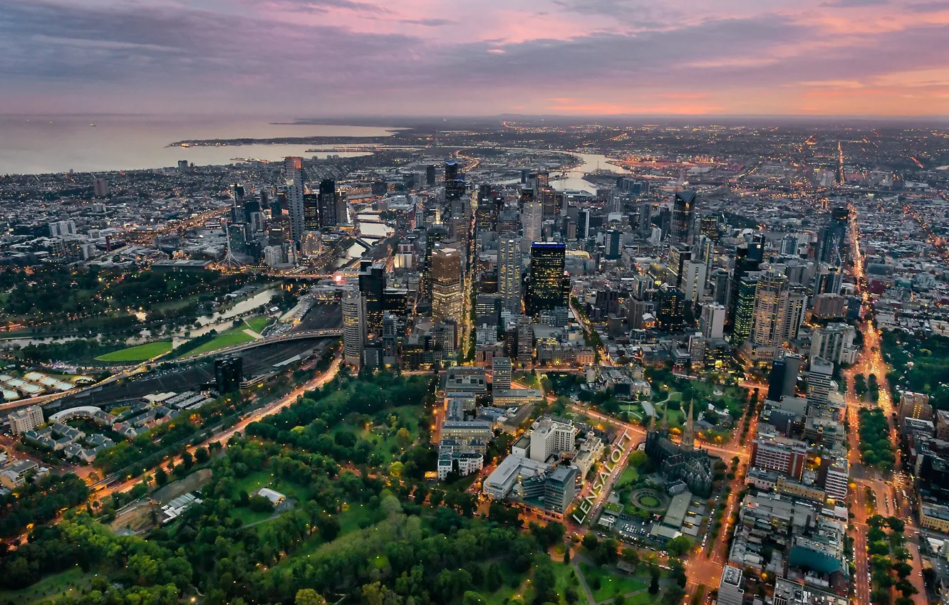 Photo wallpaper city, Melbourne, Australia