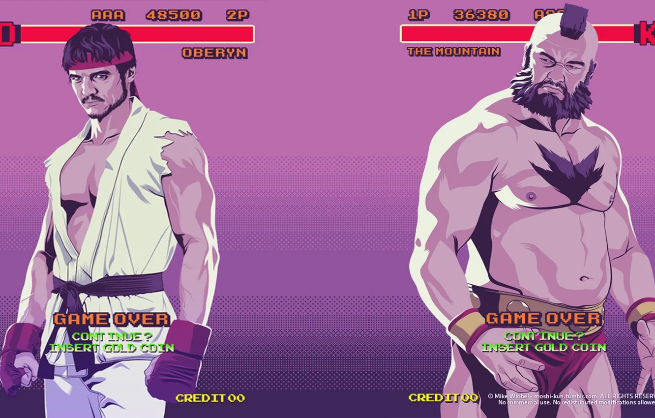 Photo wallpaper Game of Thrones, Oberyn Martell, The Montain, Gregor Clegane