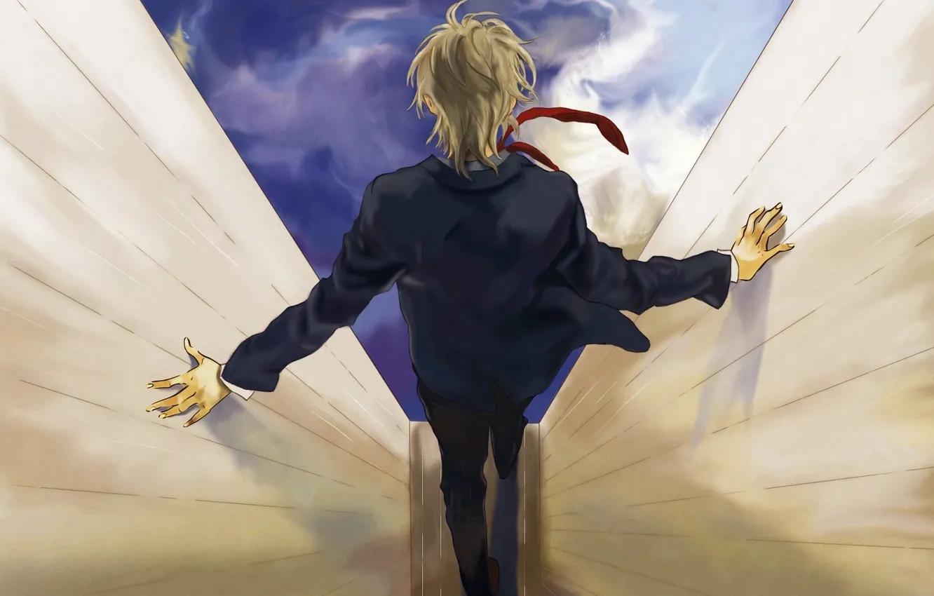 Photo wallpaper height, art, costume, tie, guy, Rihito Takarai