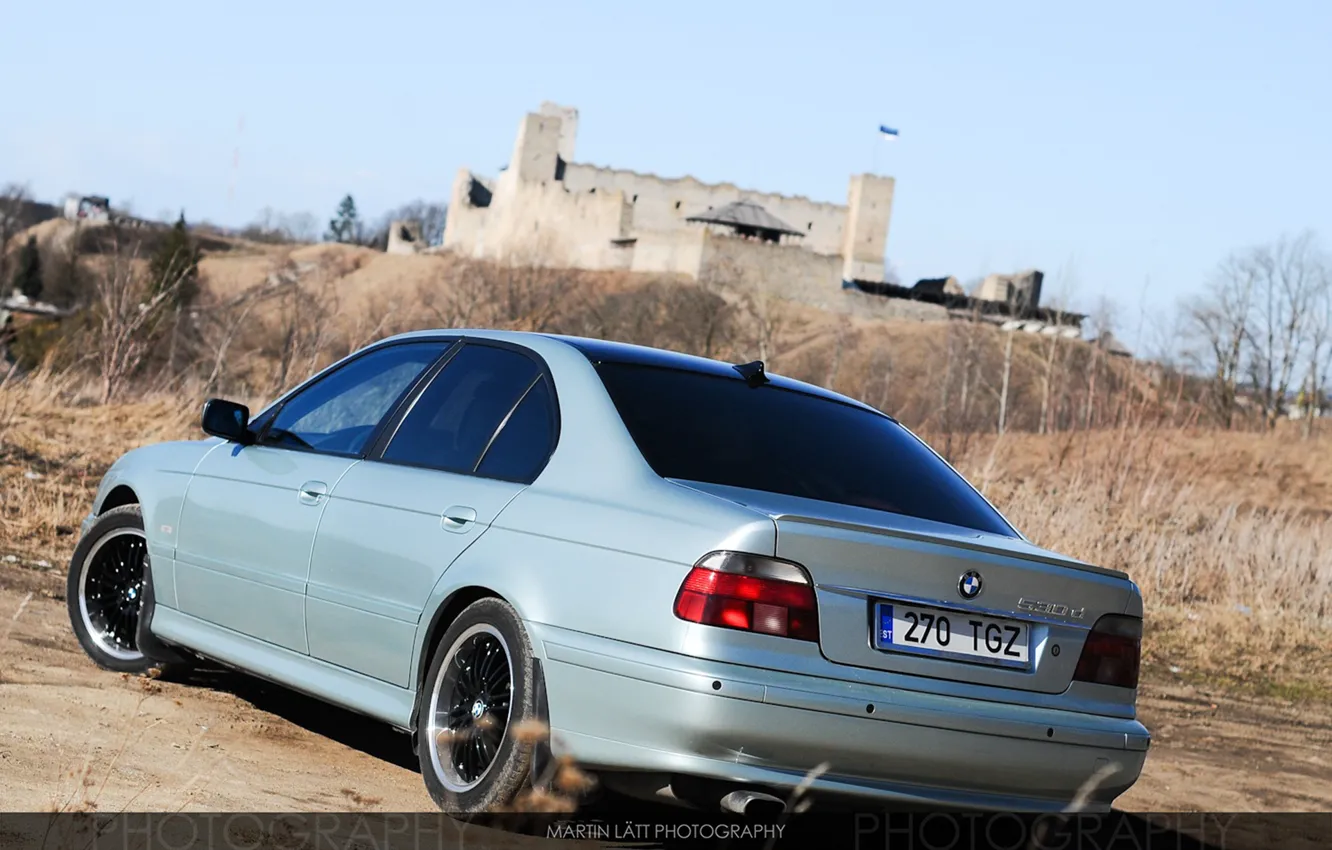 Photo wallpaper car, BMW, wallpaper, E39, 5 Series, Wheels, Fortress