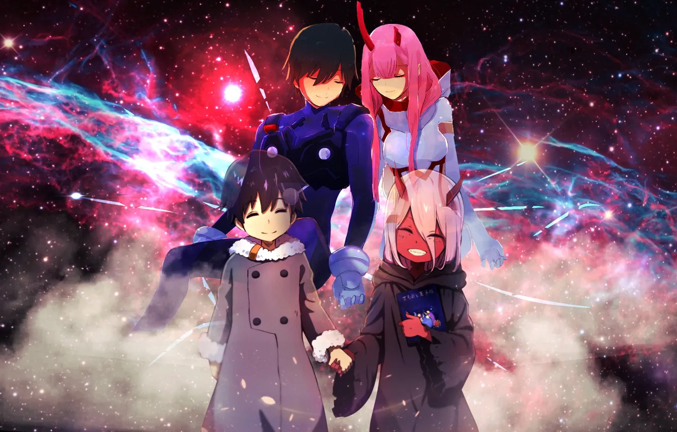 Photo wallpaper art, two, Darling In The Frankxx, Cute in France