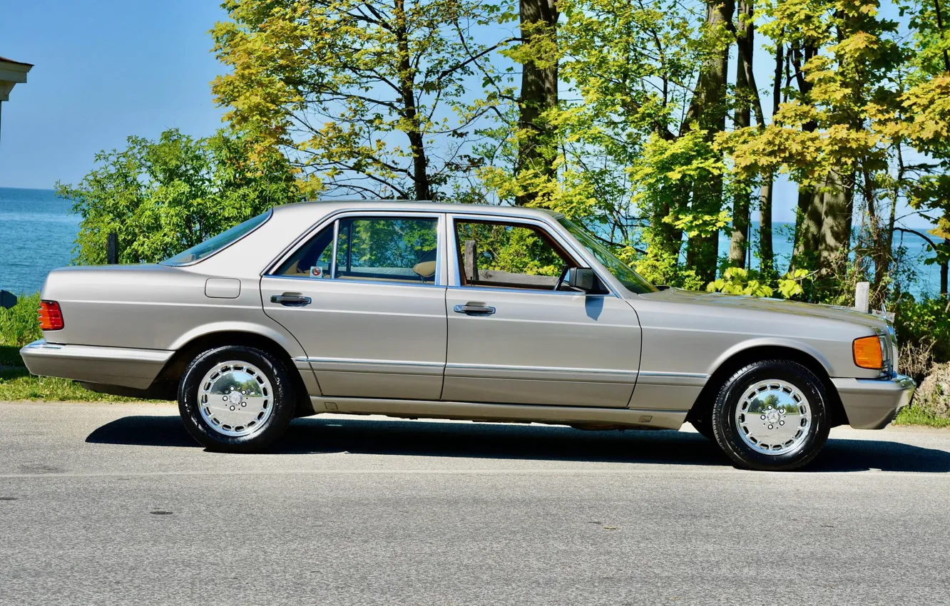 Photo wallpaper S-Class, W126, Mercedes - Benz, 300SE