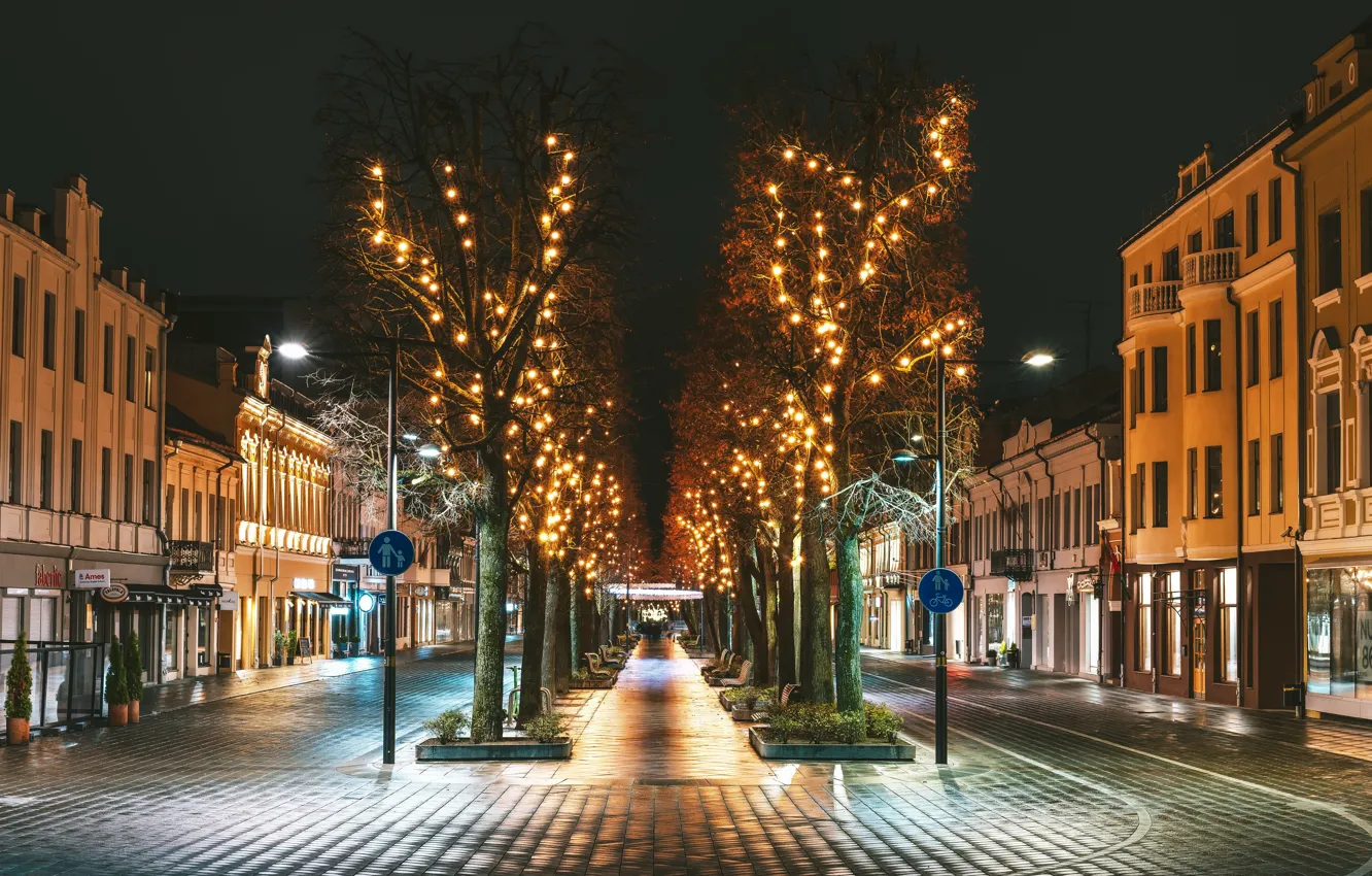 Photo wallpaper Lithuania, Kaunas, Freedom alley