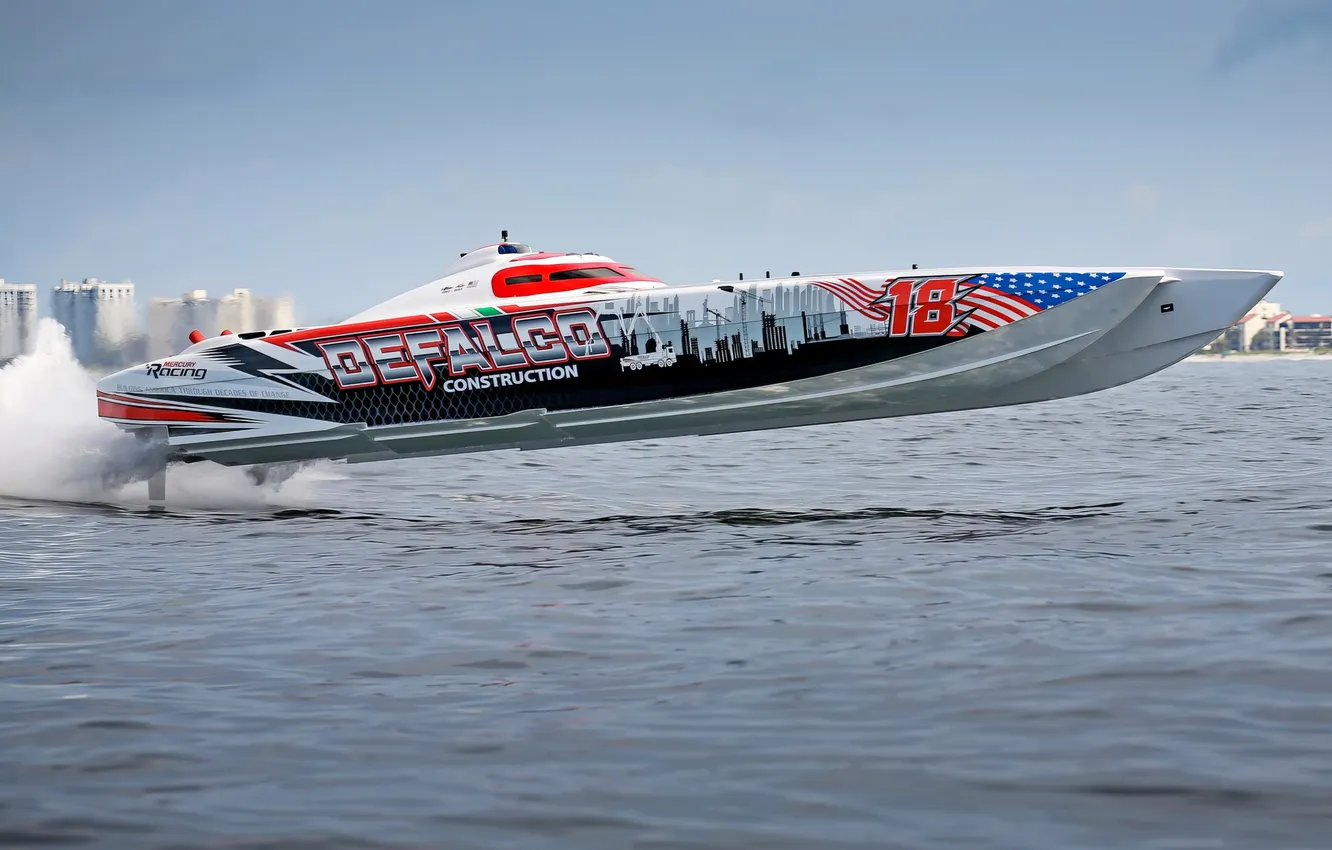 Photo wallpaper race, boat, speed