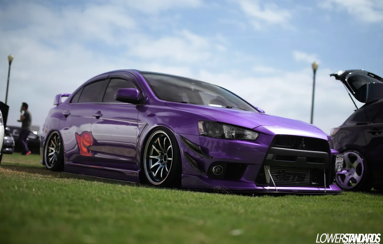 Photo wallpaper Mitsubishi, Lancer, Japan, Evolution, tuning, evo, power, speed