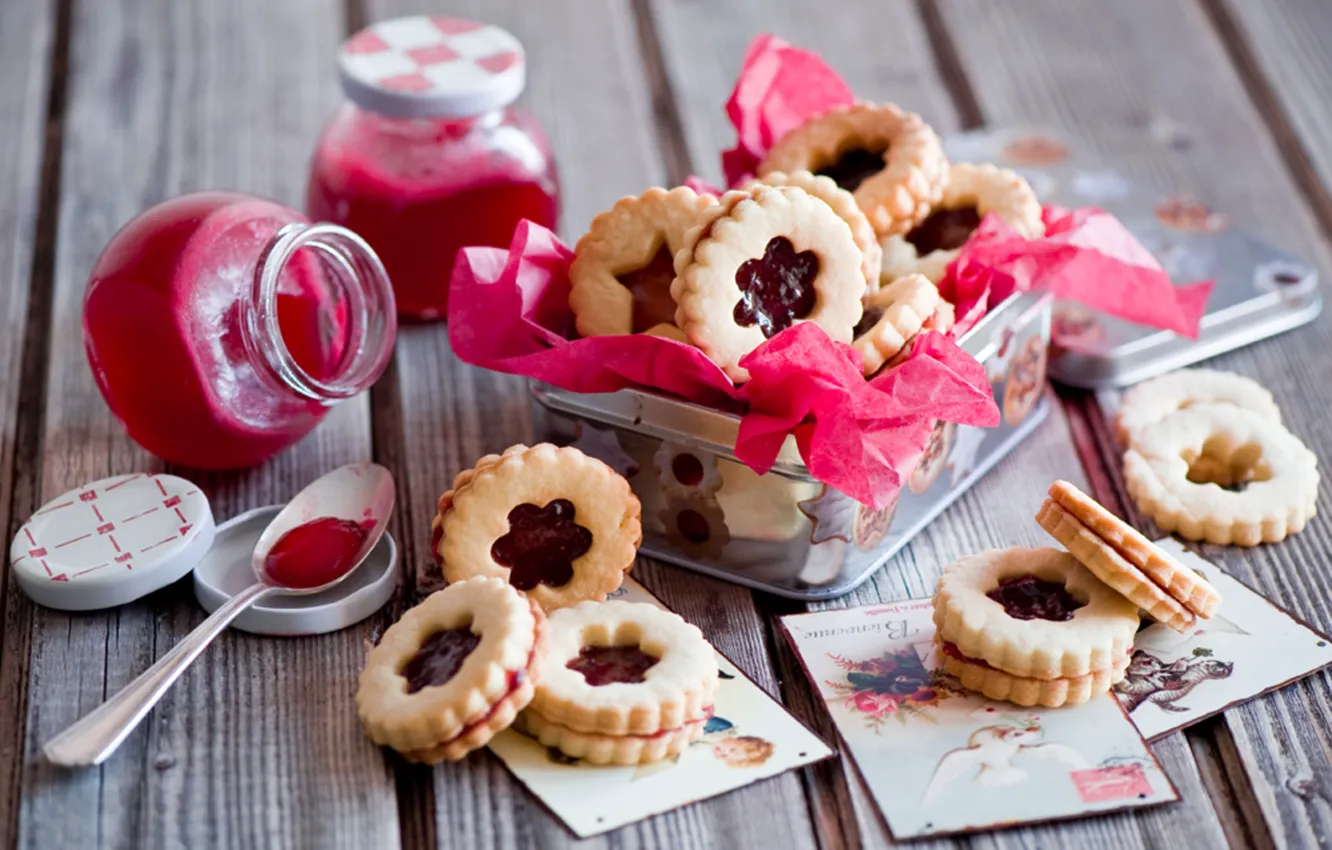 Photo wallpaper food, cookies, cakes, pastry, biscuits