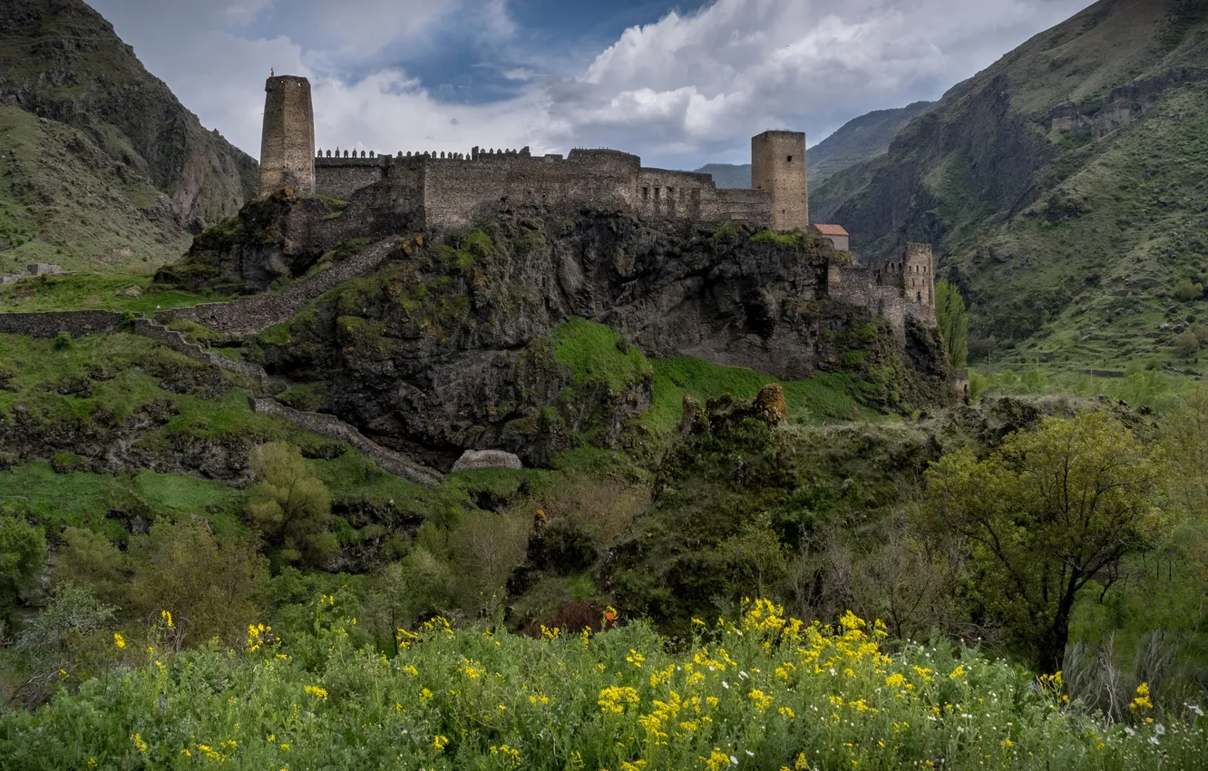 Photo wallpaper Georgia, Nadezhda Demkina, Khertvisi Fortress