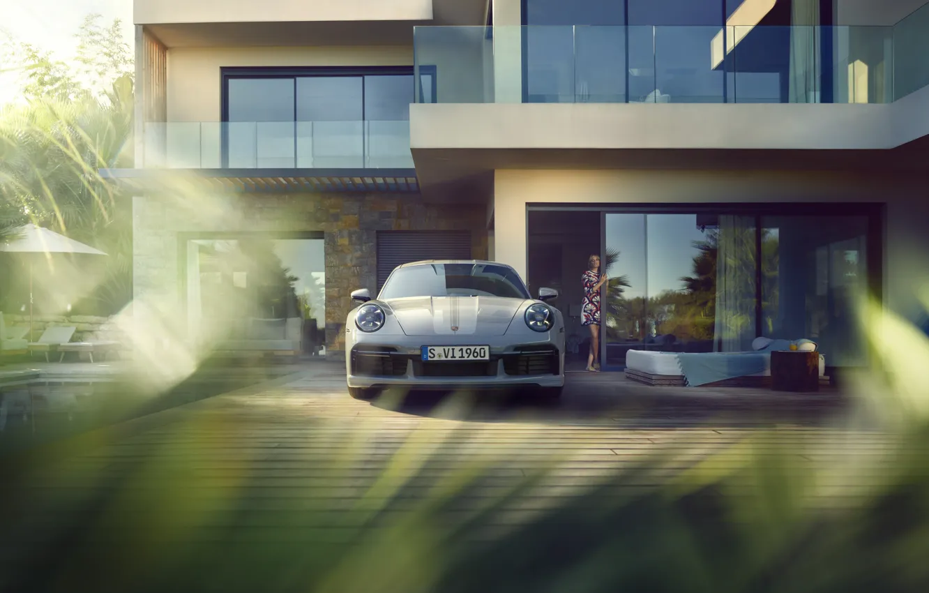 Photo wallpaper 911, Porsche, front view, Porsche 911 Sport Classic