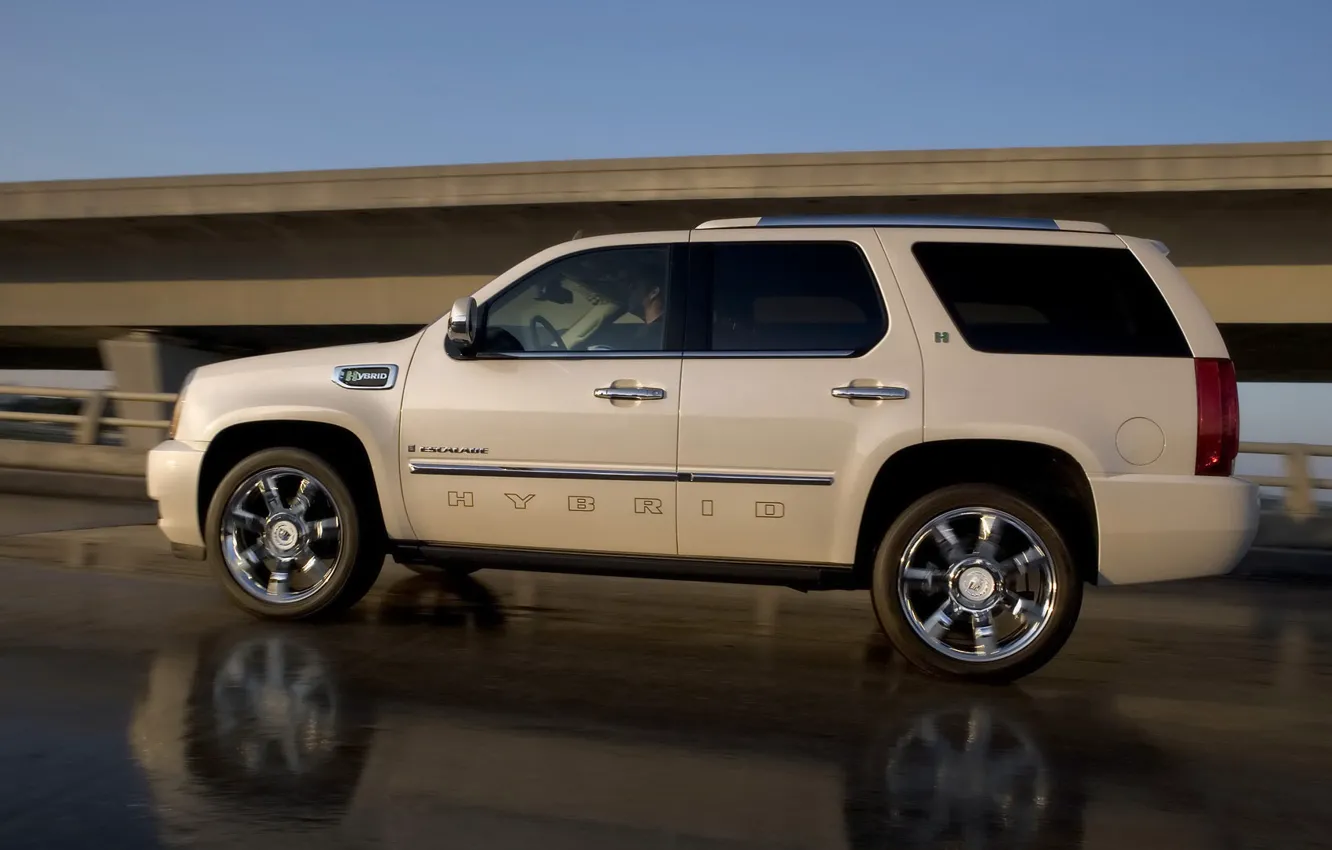 Photo wallpaper Cadillac, SUV, Escalade, Hybrid