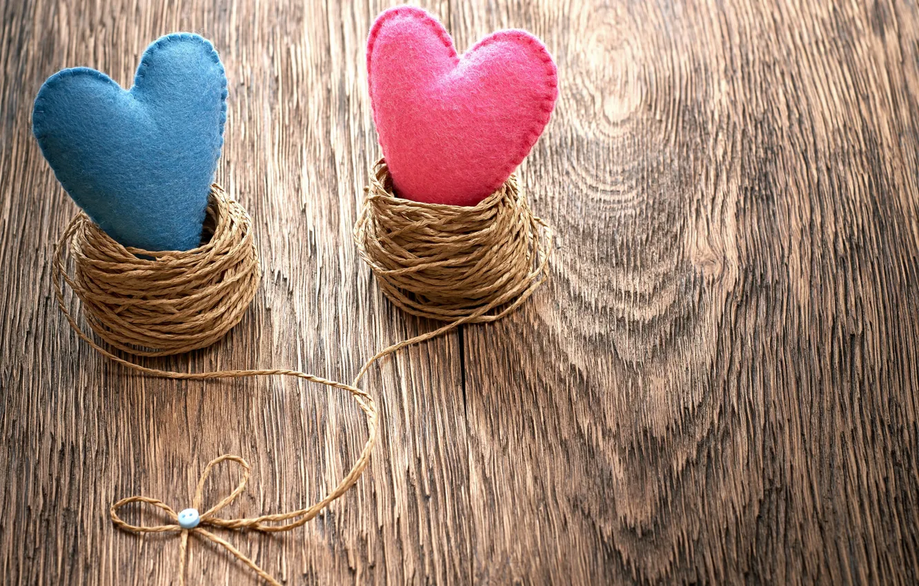 Photo wallpaper heart, hearts, love, heart, wood, romantic