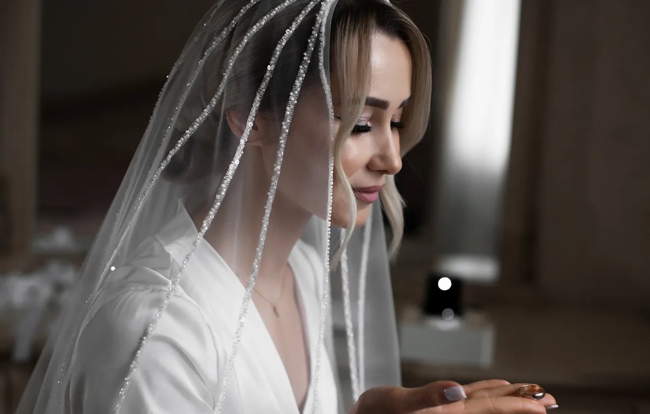 Photo wallpaper dress, the bride, palm, Batraz Tabuev, Zalina