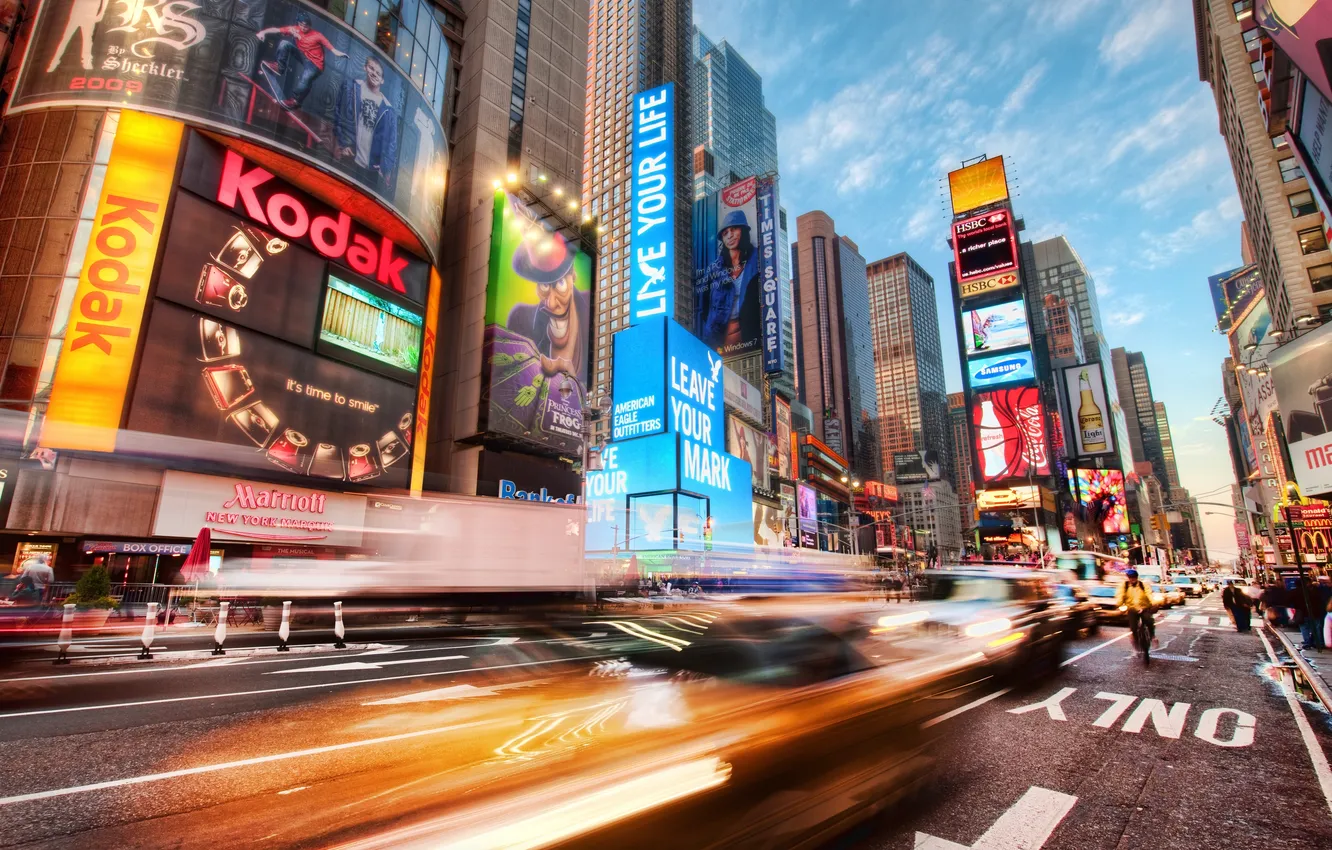 Photo wallpaper America, New York, center, Action of New York City