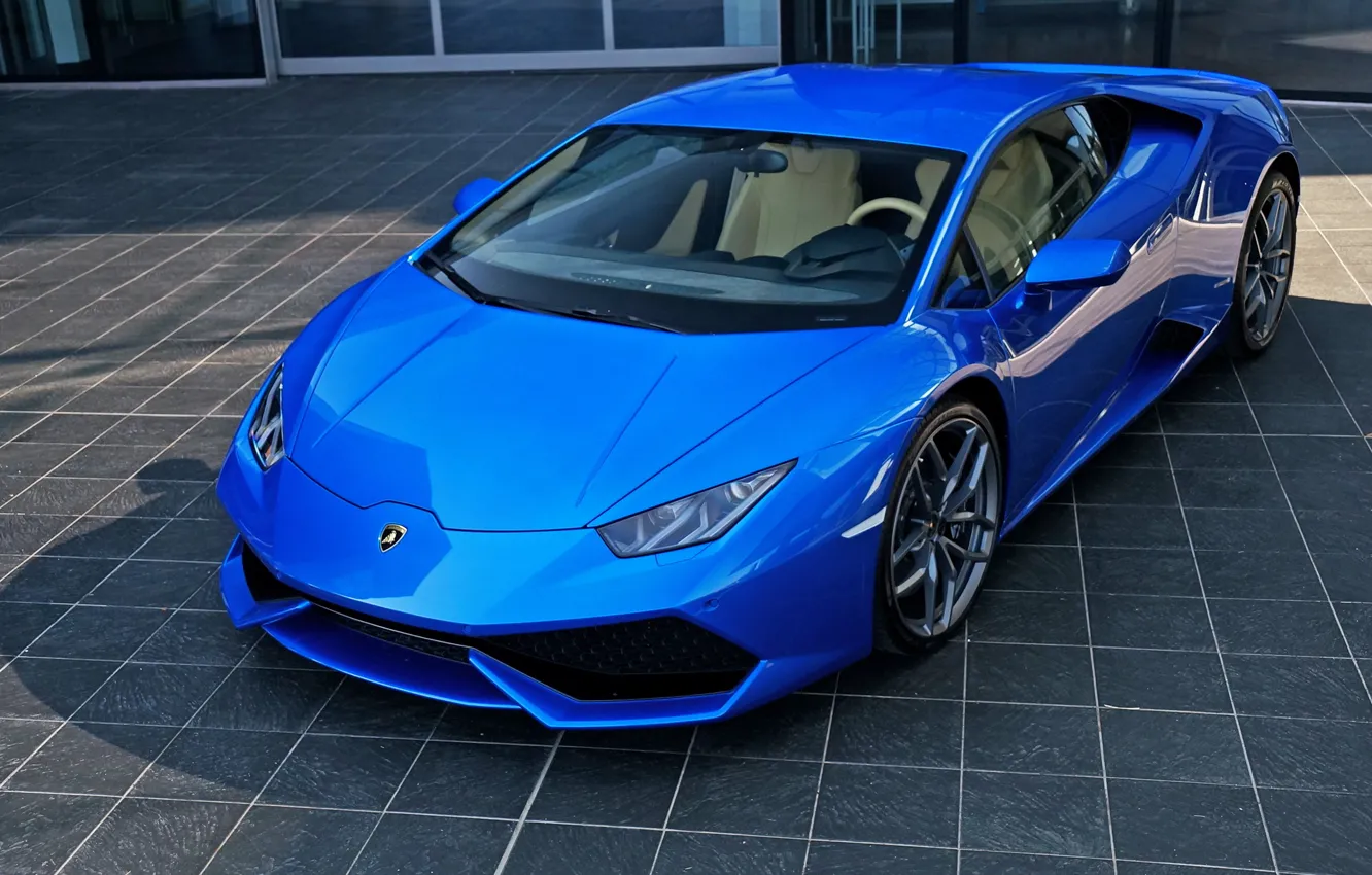 Photo wallpaper Lamborghini, Blue, Huracan