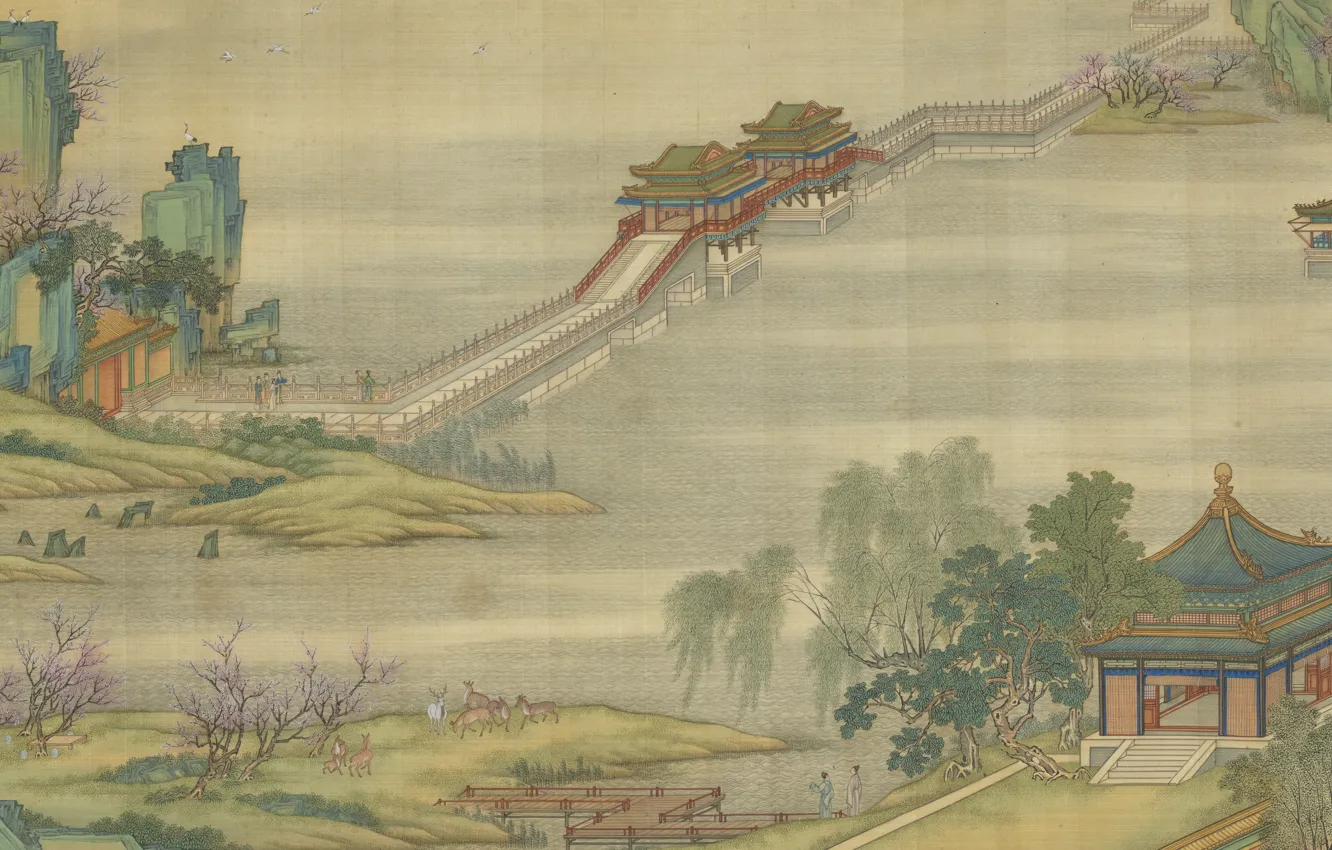 Photo wallpaper Chinese paintings, painting, art