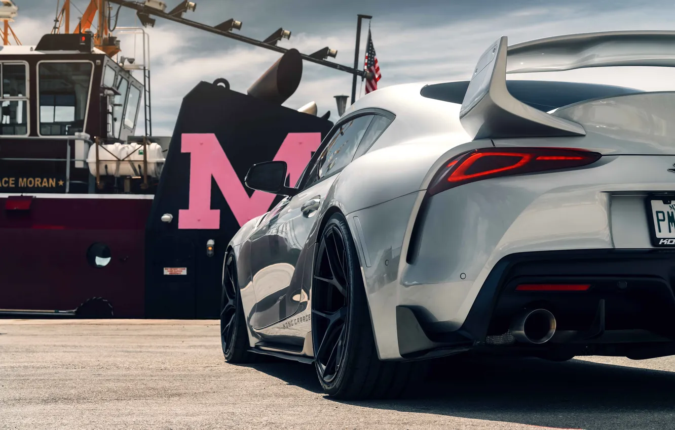 Photo wallpaper car, Toyota, Supra, Liberty Walk, A90