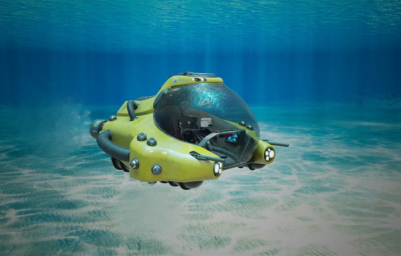 Photo wallpaper The concept, Underwater reconnaissance vehicle, Kingfish