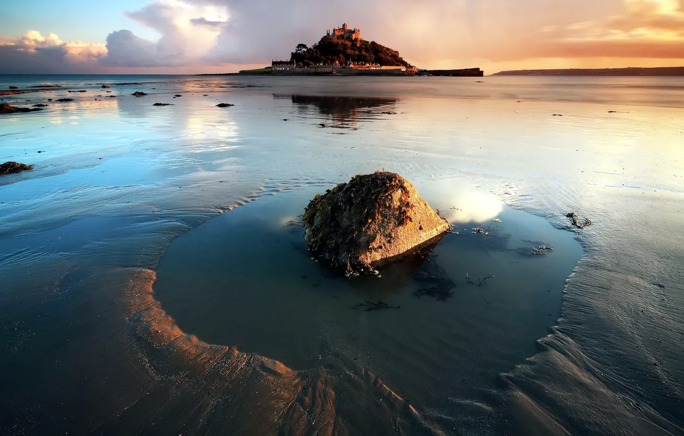 Photo wallpaper sea, landscape, island