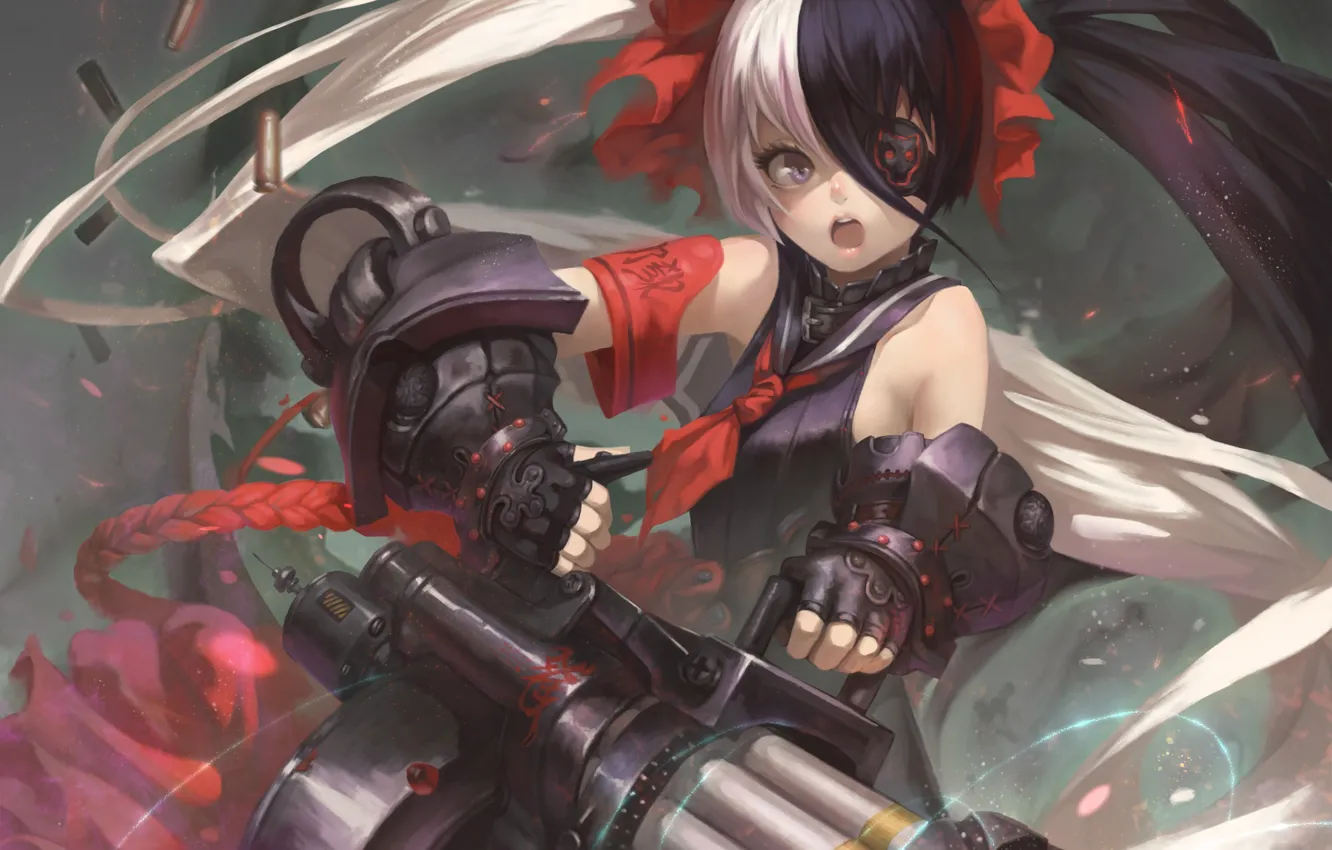 Photo wallpaper girl, weapons, shot, sleeve, art, blade &amp; soul, Pohwaran, iorlvm