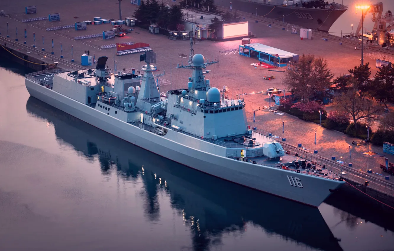 Photo wallpaper China, squadron, destroyer, Shijiazhuang