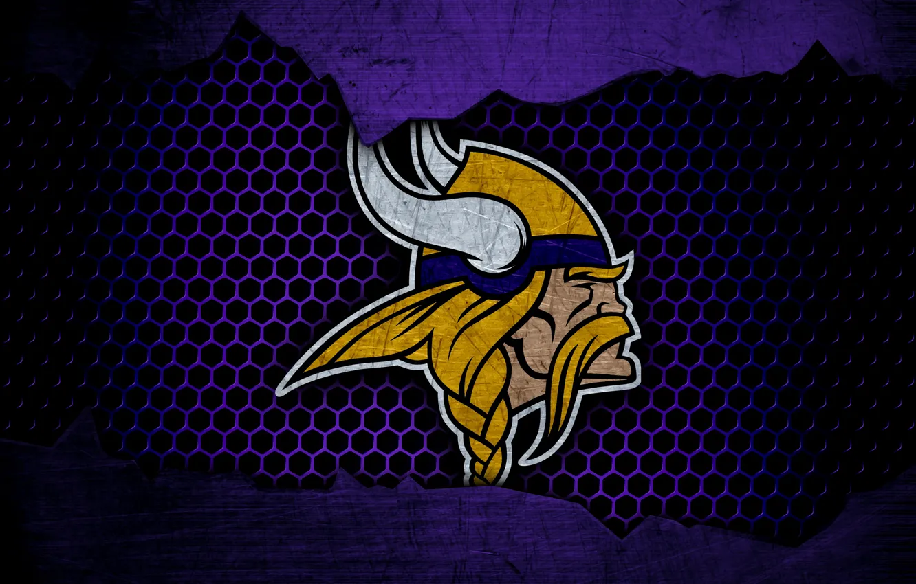 Photo wallpaper wallpaper, logo, Sport, American football, nfl, Minnesota Vikings