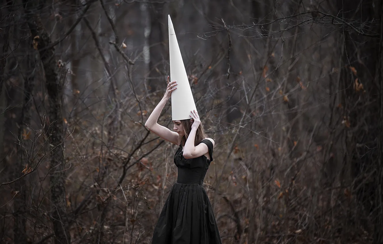 Photo wallpaper girl, pose, background