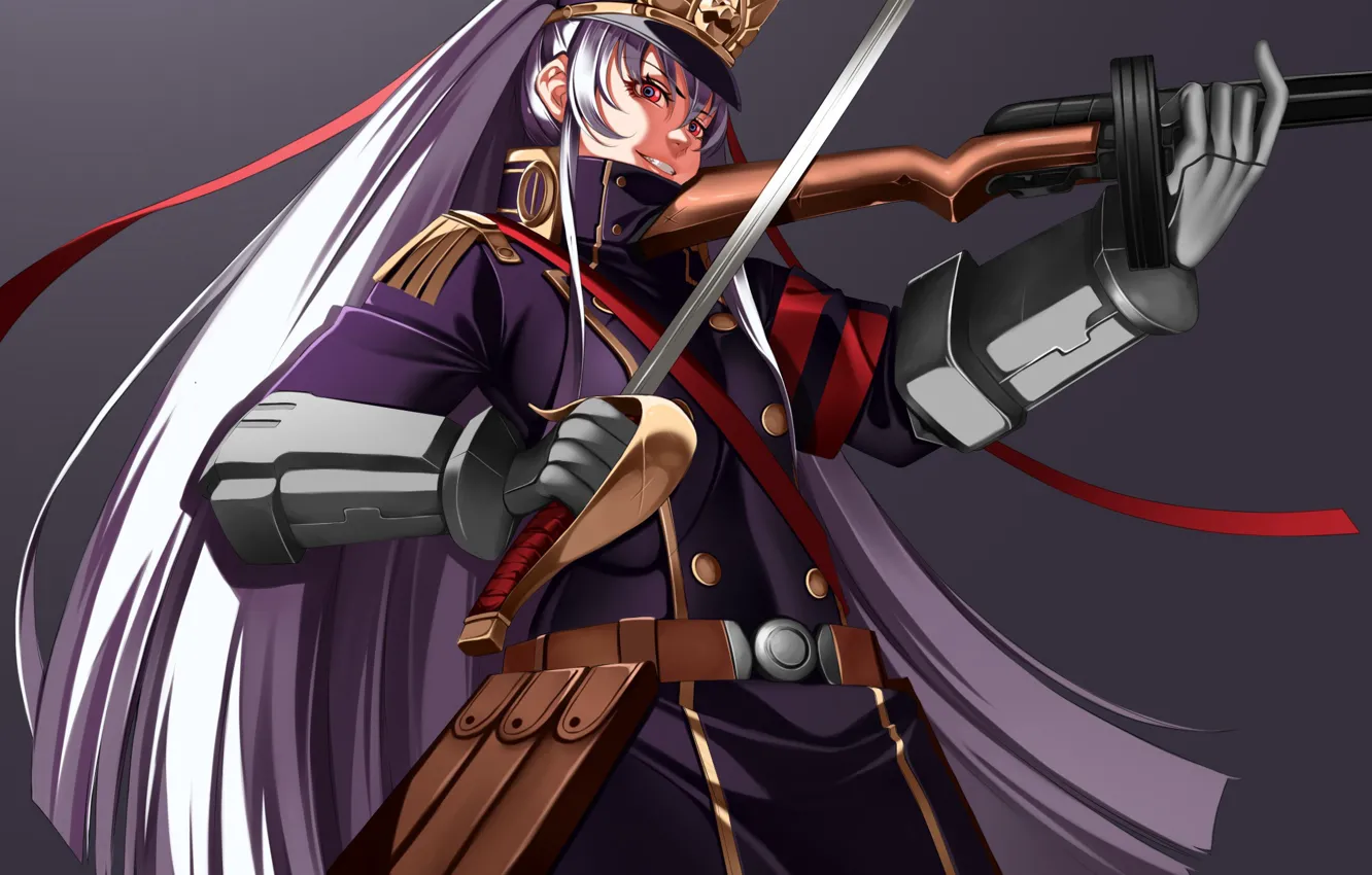 Photo wallpaper sword, gun, game, weapon, anime, ken, blade, asian