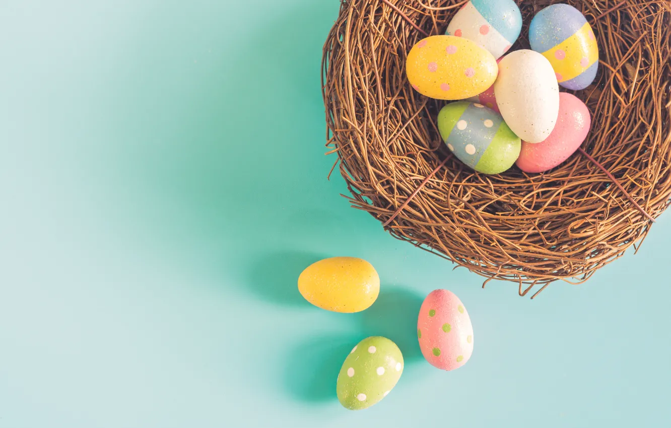 Photo wallpaper background, holiday, eggs, Easter, socket